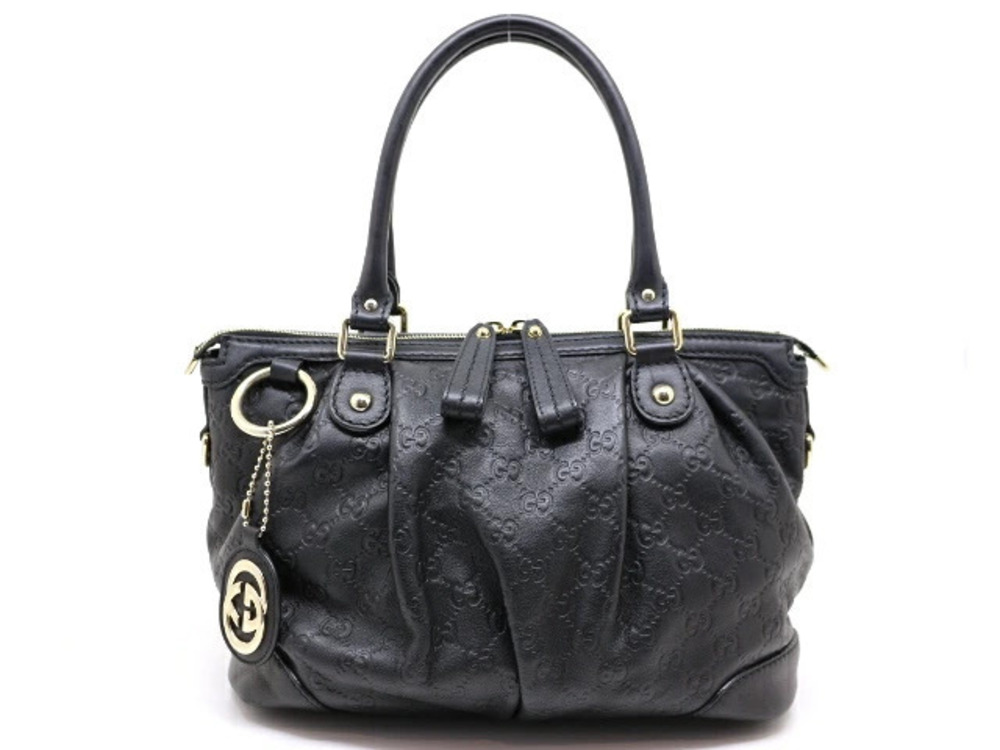 Gucci Sukey 2way Shoulder Bag Black Guccissima